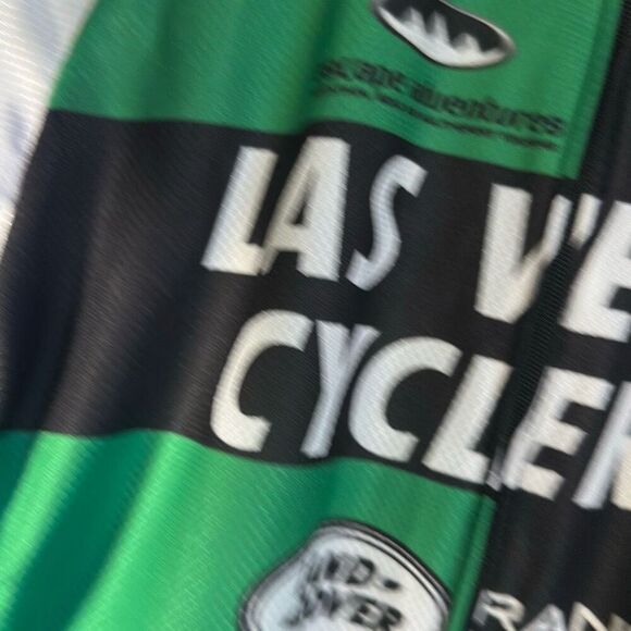 LOUIS GARNEAU Medium Las Vegas Cyclery Cycling Jersey Shirt Green - Picture 4 of 9